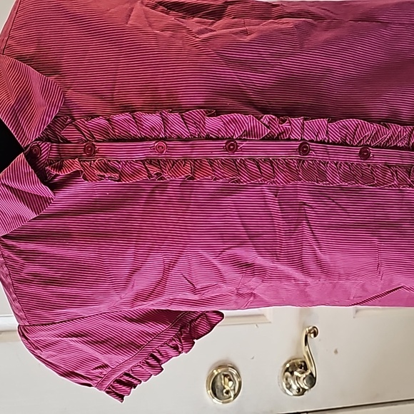 nicole By Nicole Miller Button Up Blouse Size M NWOT Tote E - Picture 2 of 6